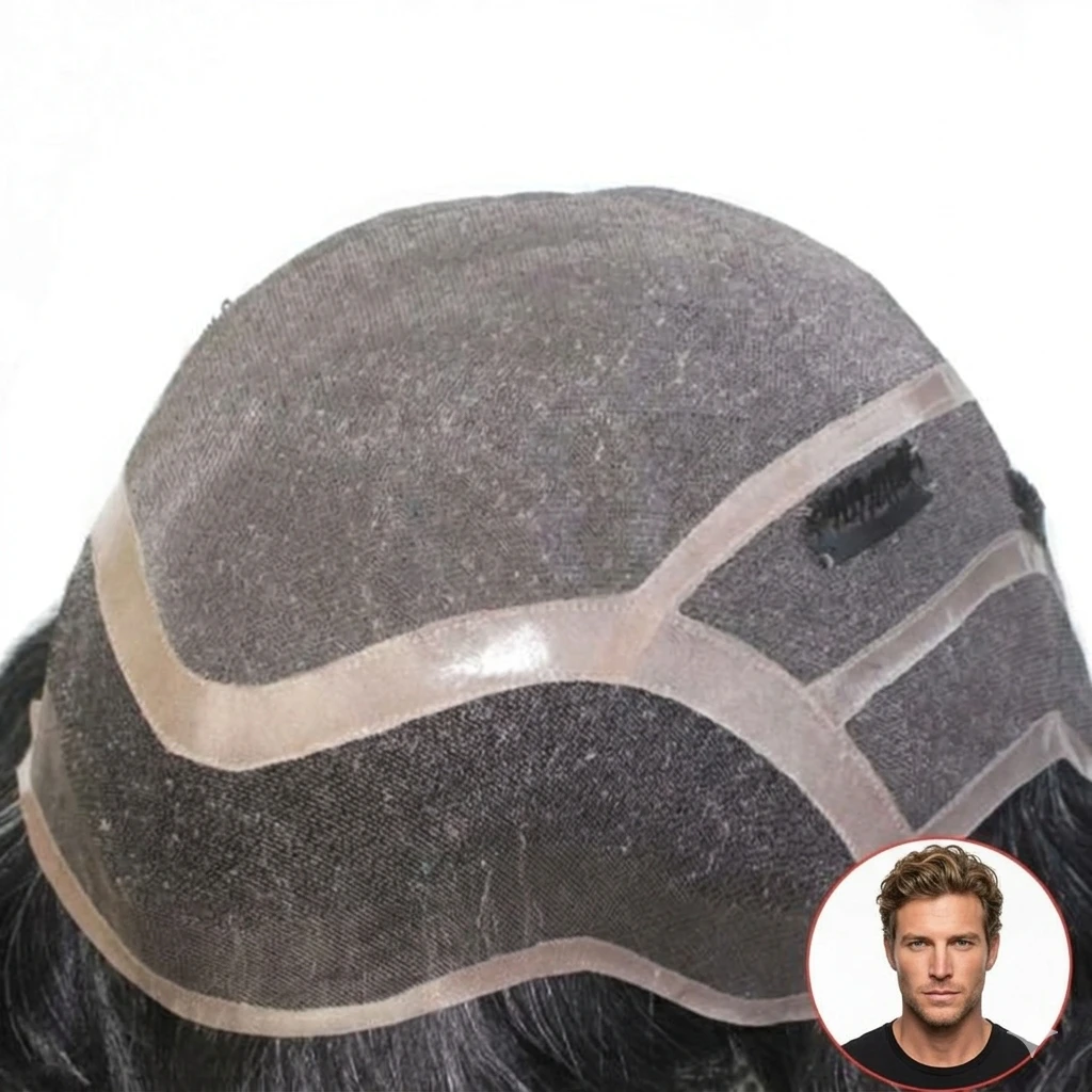 HHB Men's Monofilament Wigs With Clips